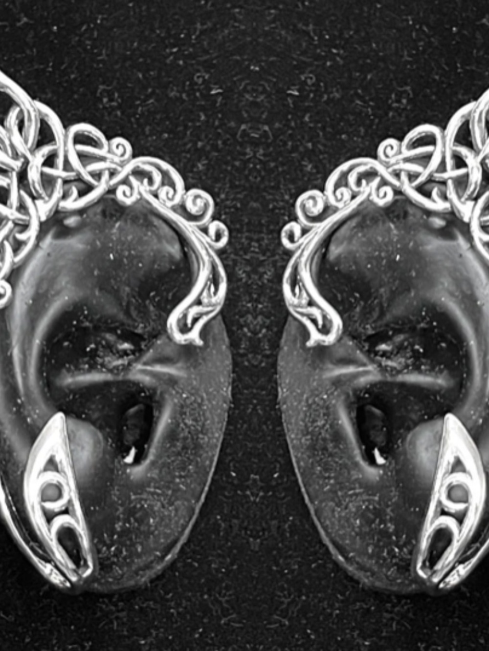 celtic Elf Ears silver no piercing required